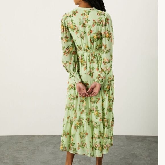 NWT Shirt dress viscose green size US 16 - Picture 10 of 12